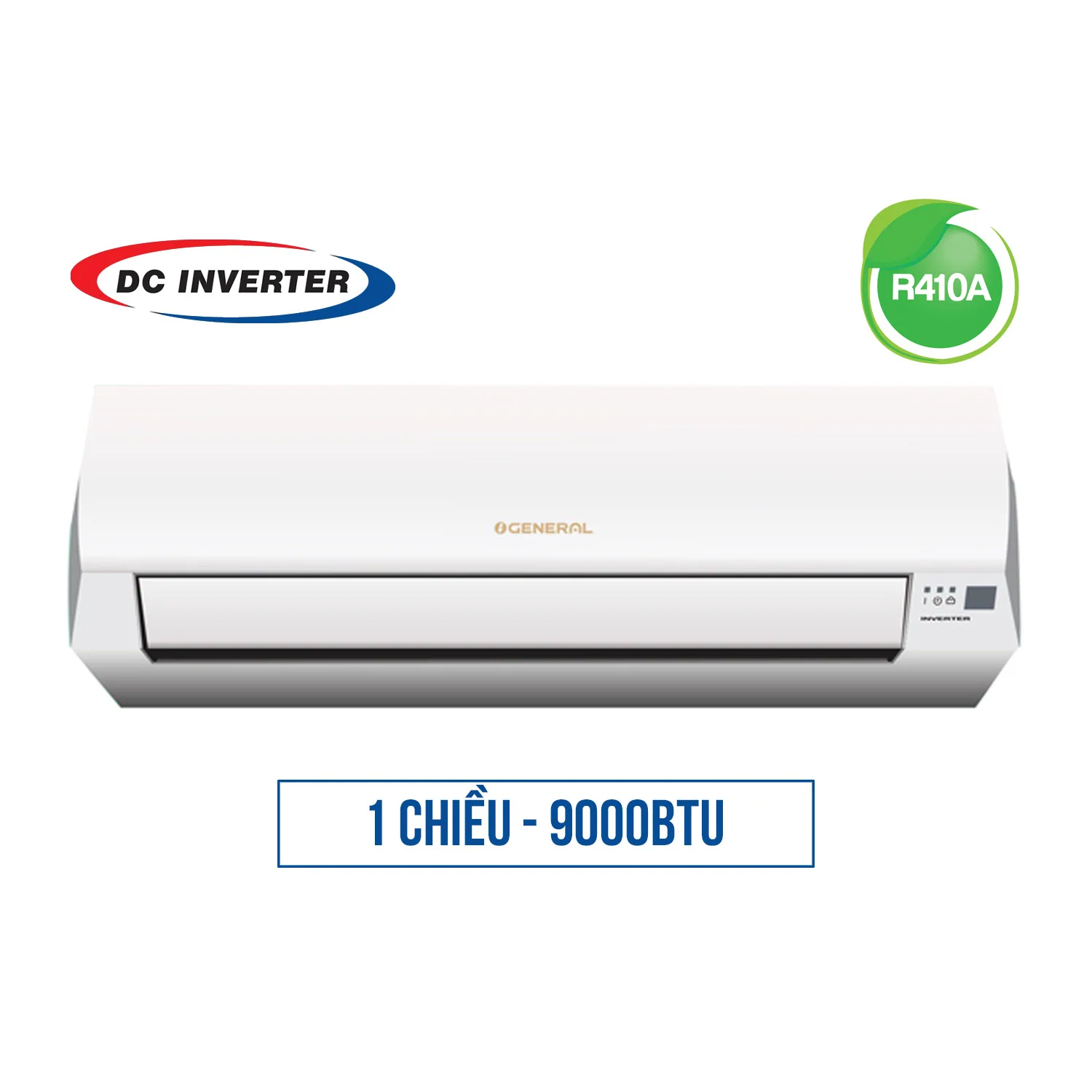 Điều hòa General cao cấp Inverter 1 chiều 9.000 BTU (ASGG/AOGG09JLTB-V)