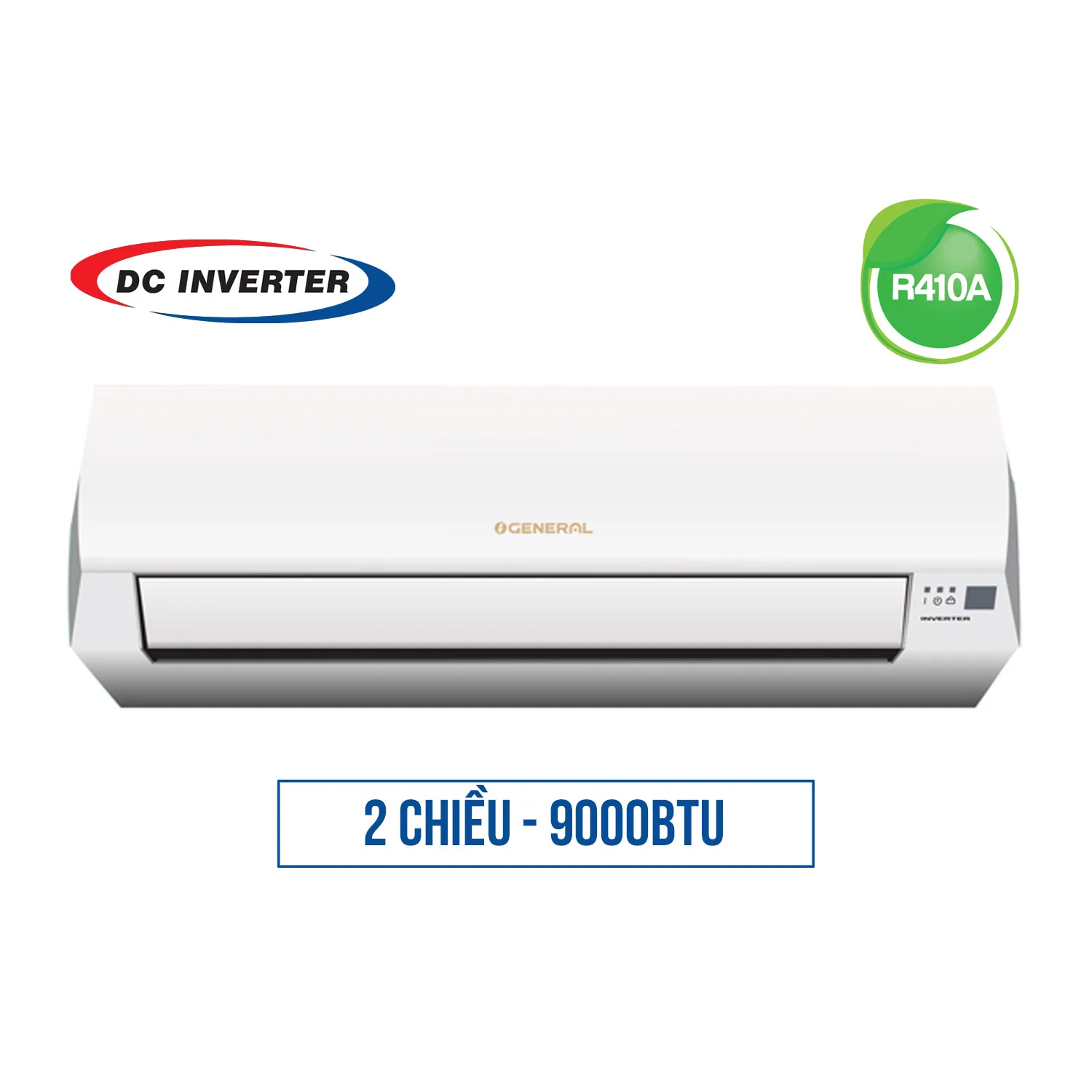 Điều hòa General cao cấp Inverter 2 chiều 9.000 BTU (ASGG/AOGG09LLTB-V)